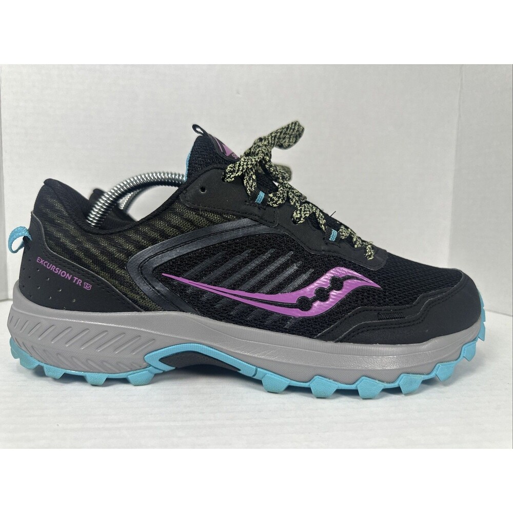 Saucony Excursion TR 15 Athletic Shoes, Women's Size 11, Black/Purple S10688-30